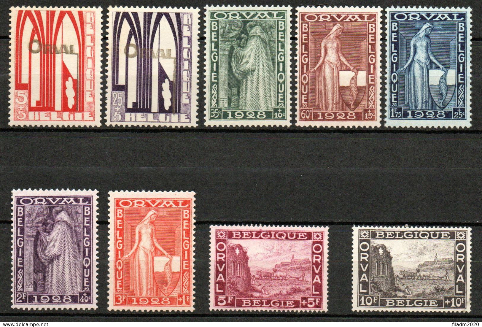258/266 X Scharnier - Unused Stamps
