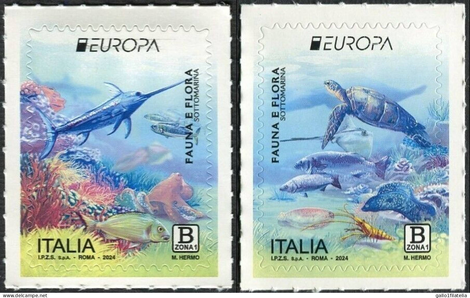 2024 - ITALIA / ITALY - EUROPA CEPT - FAUNA E FLORA SOTTOMARINA / UNDERWATER FAUNA & FLORA. MNH. - 2024