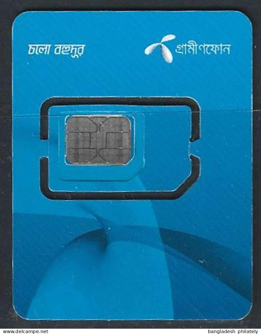 Bangladesh GrameenPhone Small GSM SIM Card Used But With Original Case- See My Other New Listing With More SIM Cards - Bangladesh