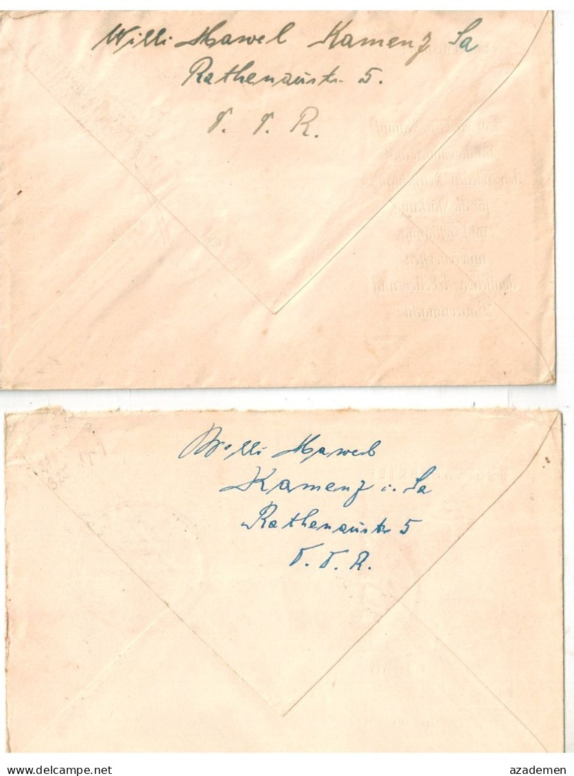 D.D.R  2 Lettres Pour La France. - Covers & Documents