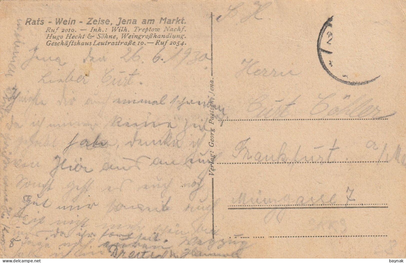 DE343   --   ERSTE BEGEGNUNG VON FRANKISCH - THURINGISCH. RITTERN MIT SORBISCH WENDISCHEN  JAGERN    --  1918 - Jena