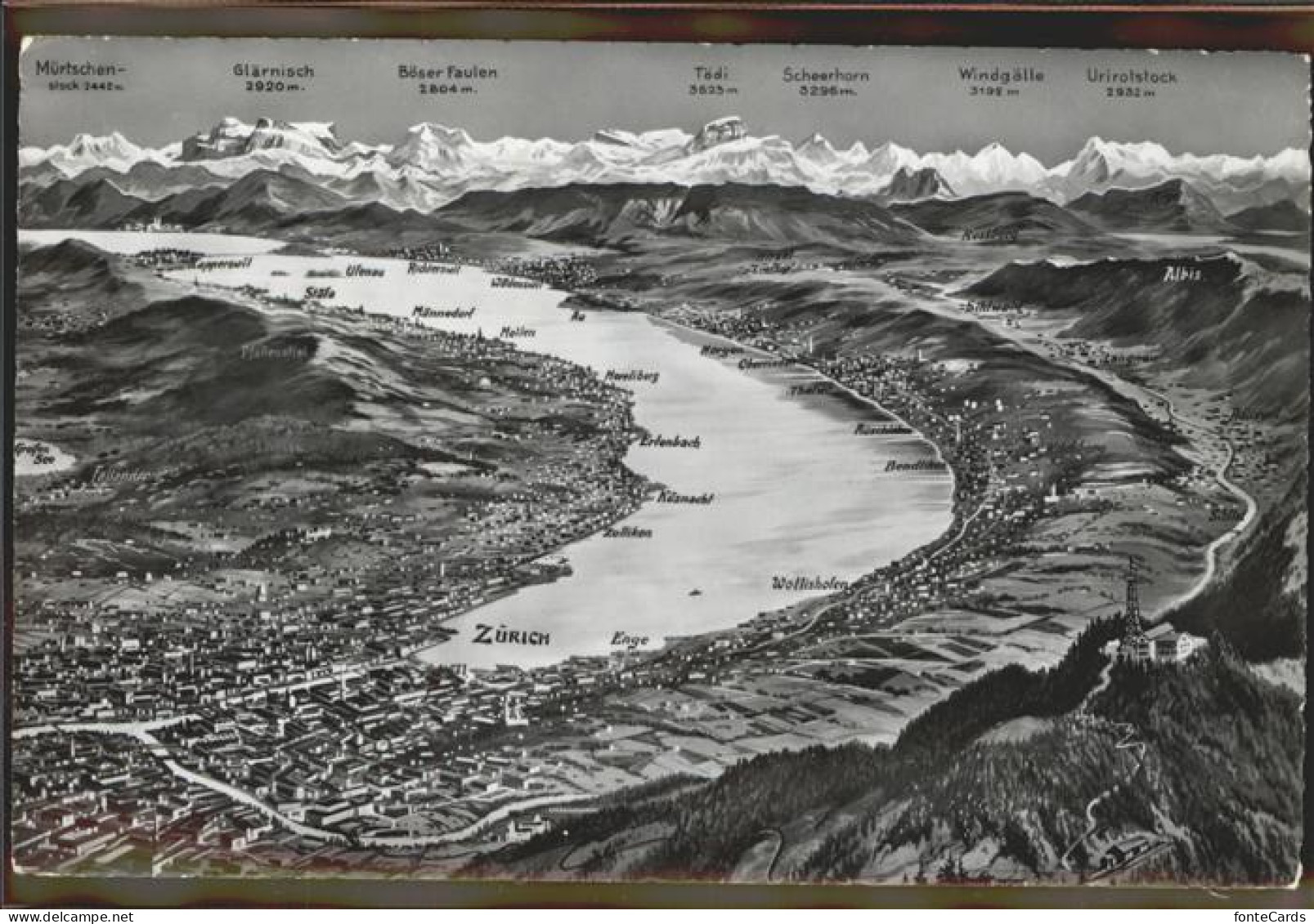 11294565 Zuerich Fliegeraufnahme See Alpen Zuerich - Otros & Sin Clasificación