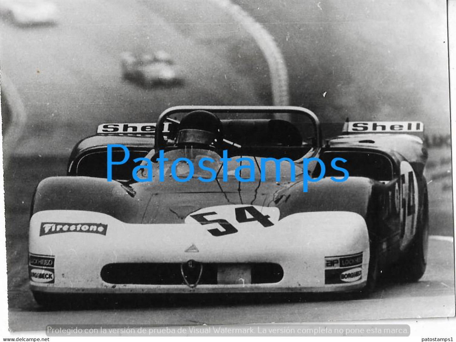 229191 AUTOMOBILE CAR RACE AUTO DE CARRERA ALFA ROMEO SPORT PROTOTIPO PHOTO NO POSTCARD - Autres & Non Classés