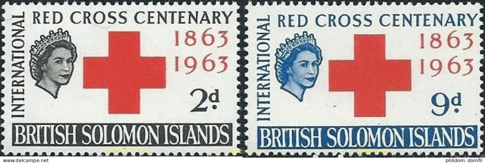 731043 MNH SALOMON 1963 CENTENARIO DE LA CRUZ ROJA INTERNACIONAL - British Solomon Islands (...-1978)