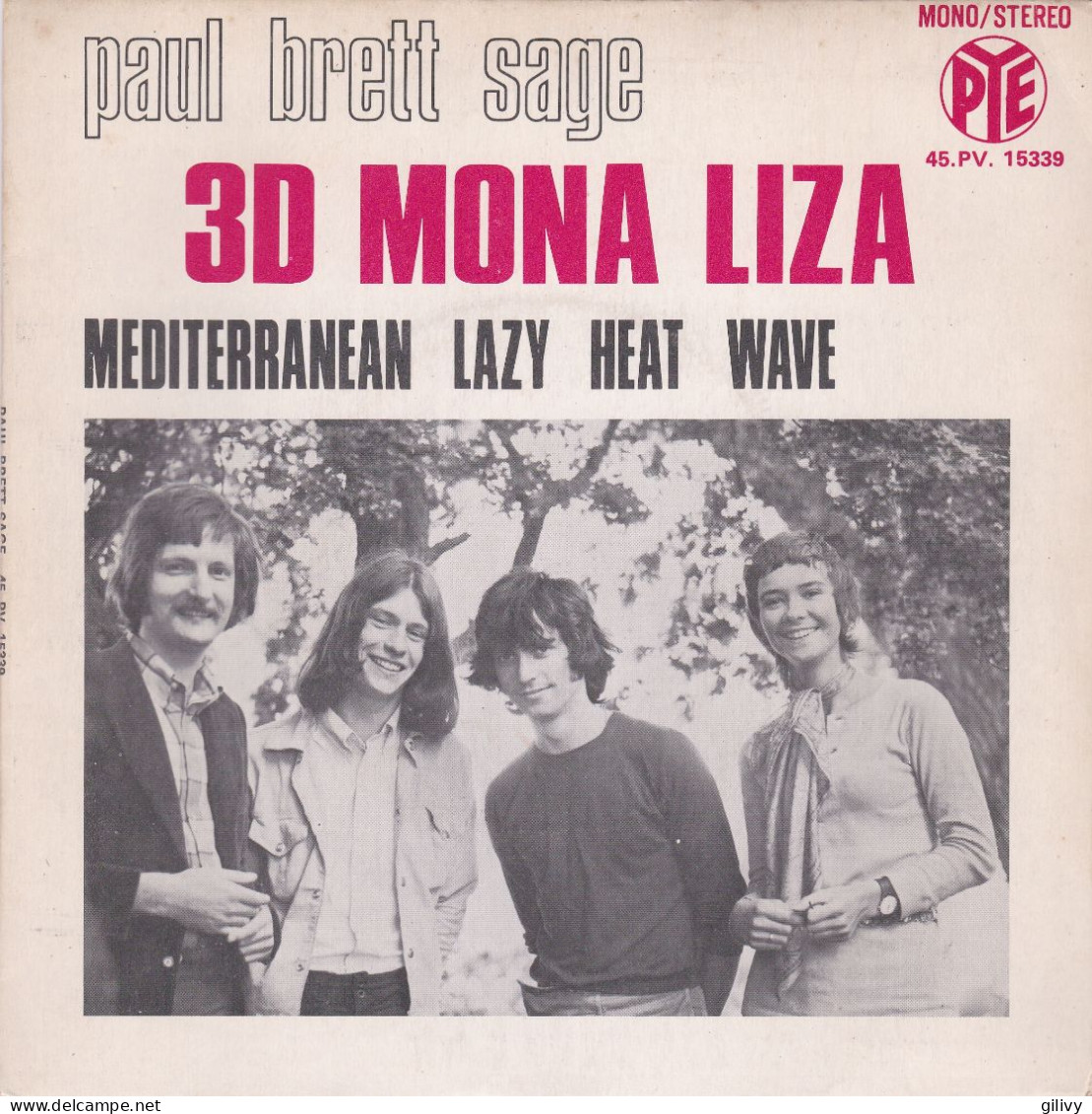 PAUL BRETT SAGE : " 3d Mona Liza " - Blues