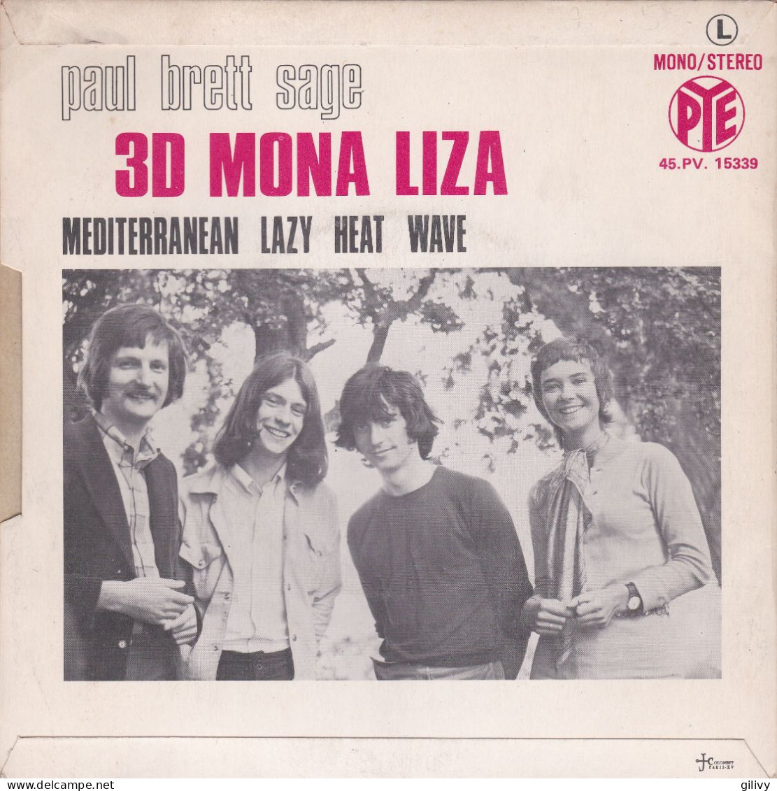 PAUL BRETT SAGE : " 3d Mona Liza " - Blues