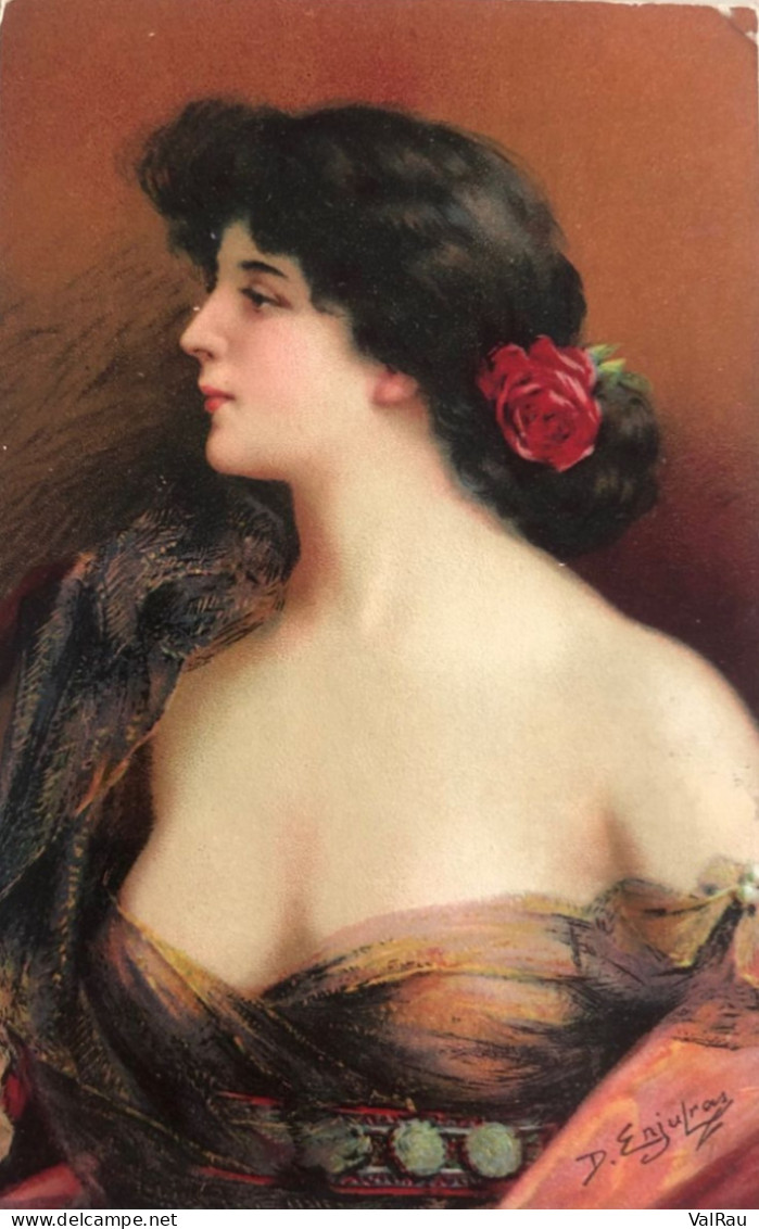 Portrait De Femme - Delphin Enjolras - Peintures & Tableaux