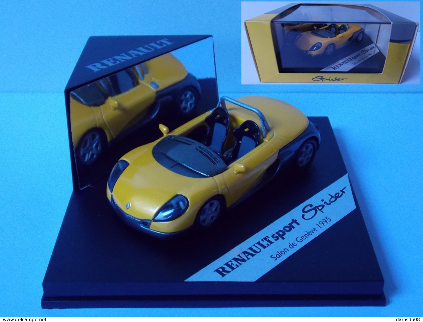 Vitesse Renault Spider Salon De Genève 1995 Echelle 1/43 En Boite Vitrine Et Surboite Carton - Vitesse