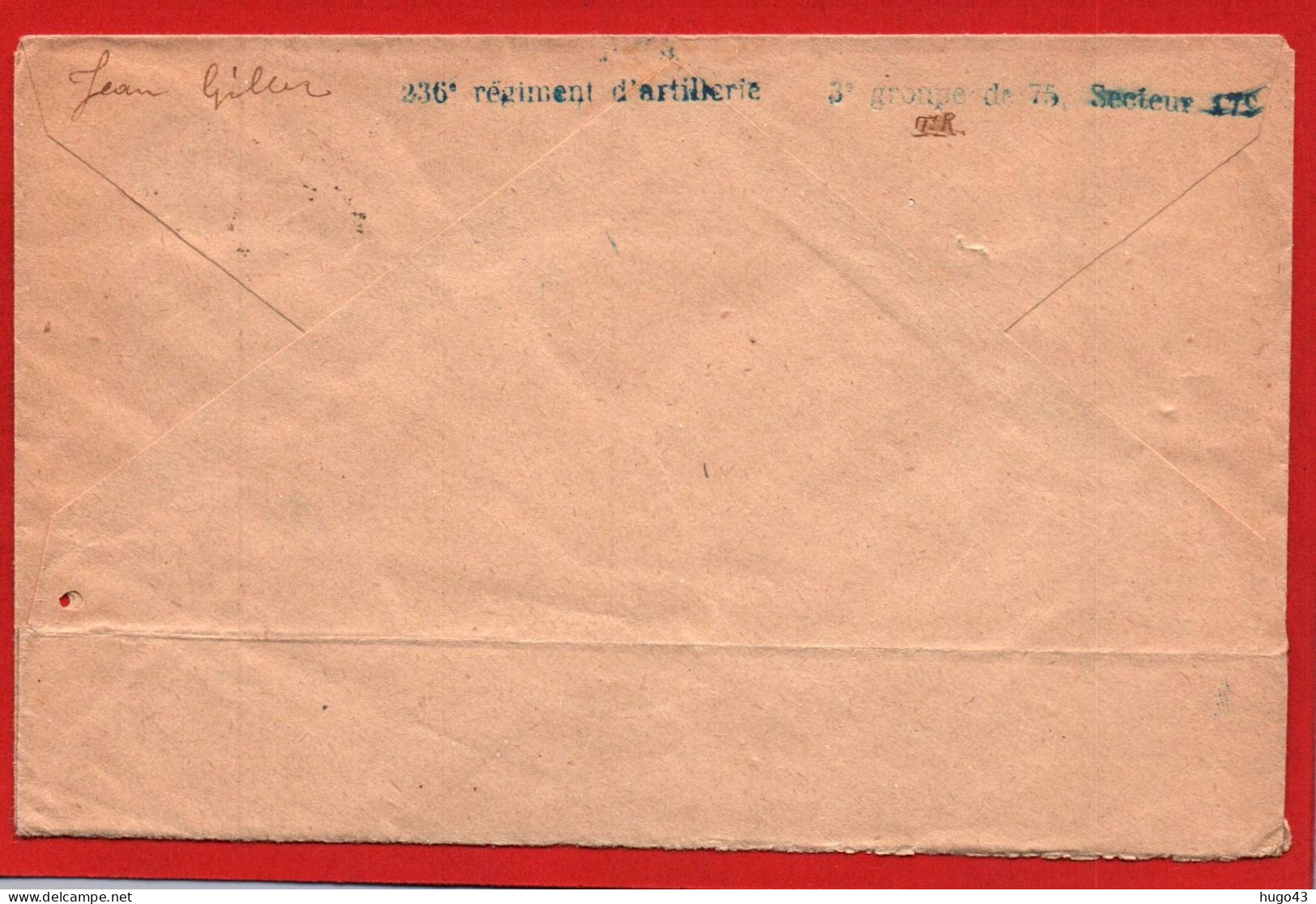 ENVELOPPE AVEC CACHET TRESOR ET POSTES LE 30/10/1917 - SECTEUR POSTAL 179 - Covers & Documents