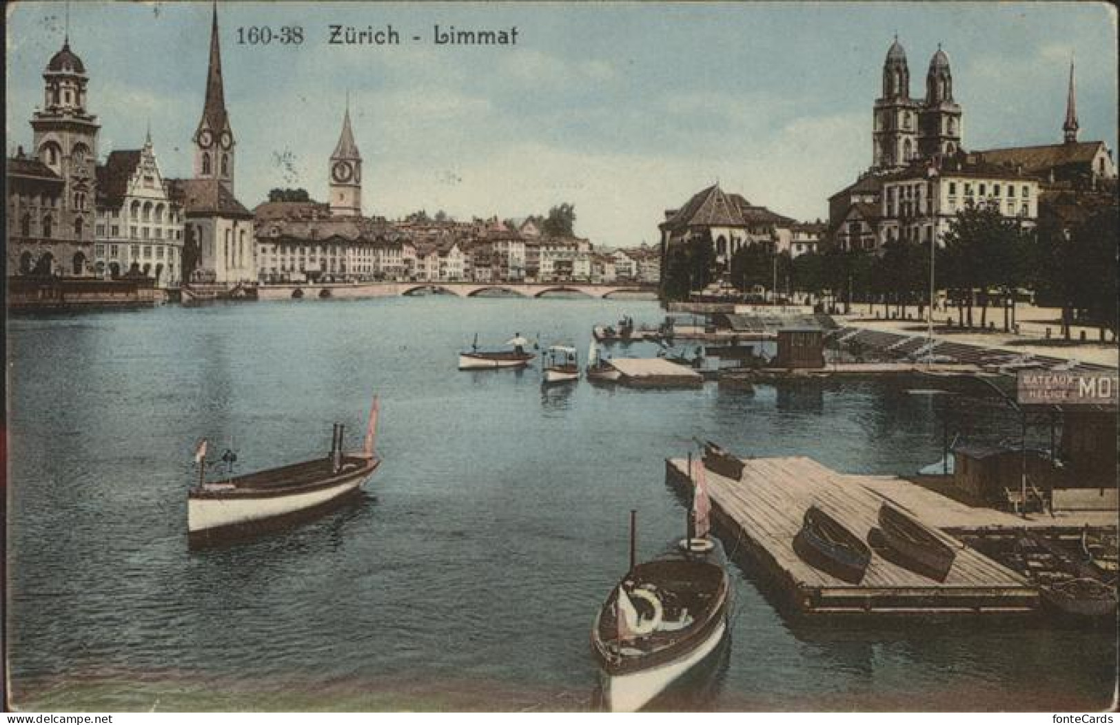 11294400 Zuerich Limmat Boote Stege Zuerich - Sonstige & Ohne Zuordnung