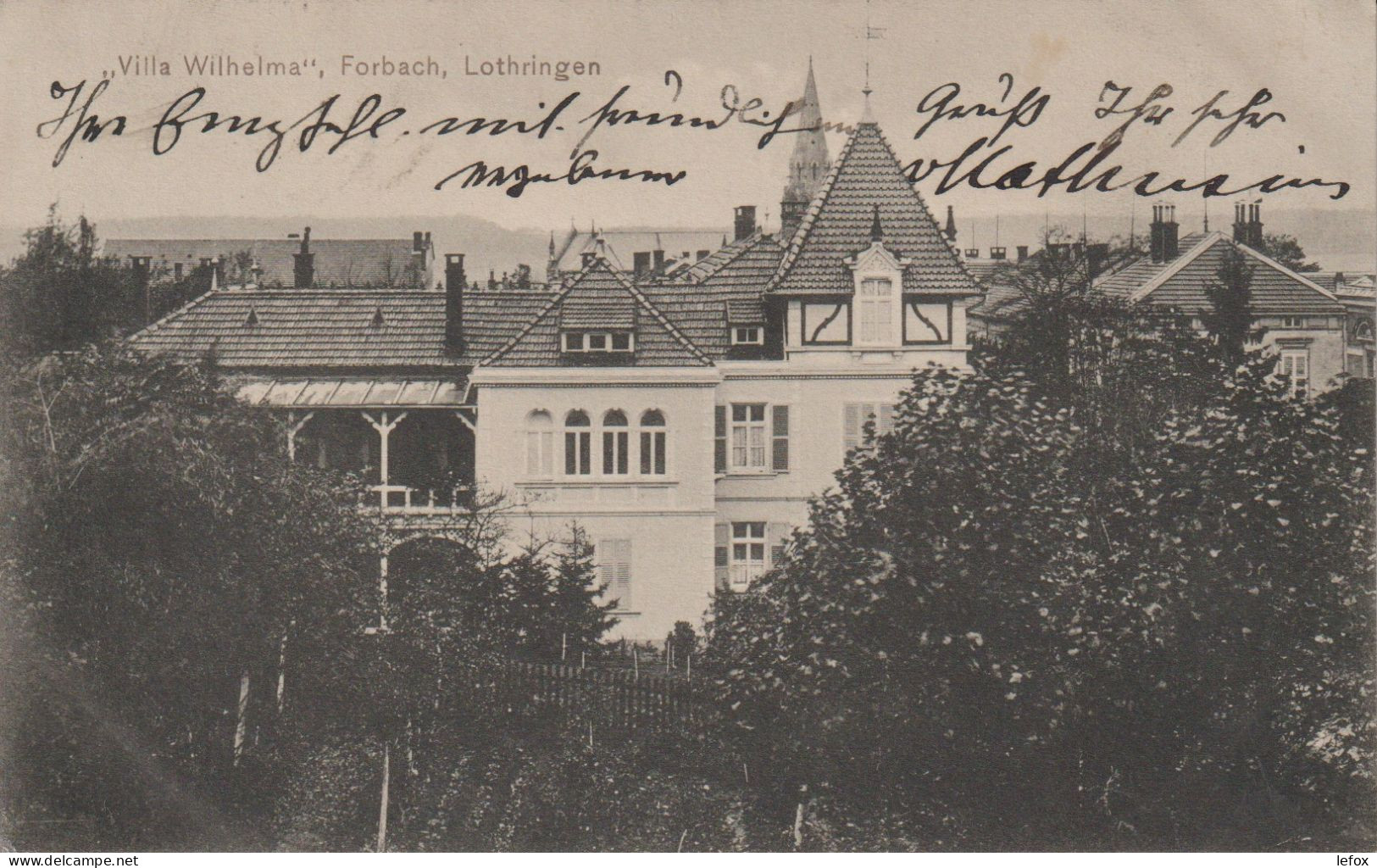 FORBACH VILLA WILHELMA 1910 - Forbach