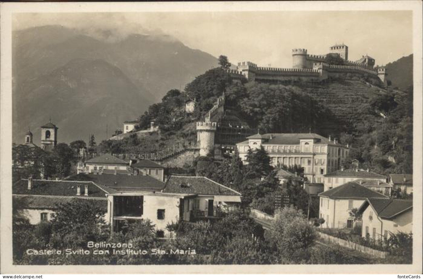 11294295 Bellinzona Castello Svitto Instituto Sta. Maria Bellinzona - Autres & Non Classés