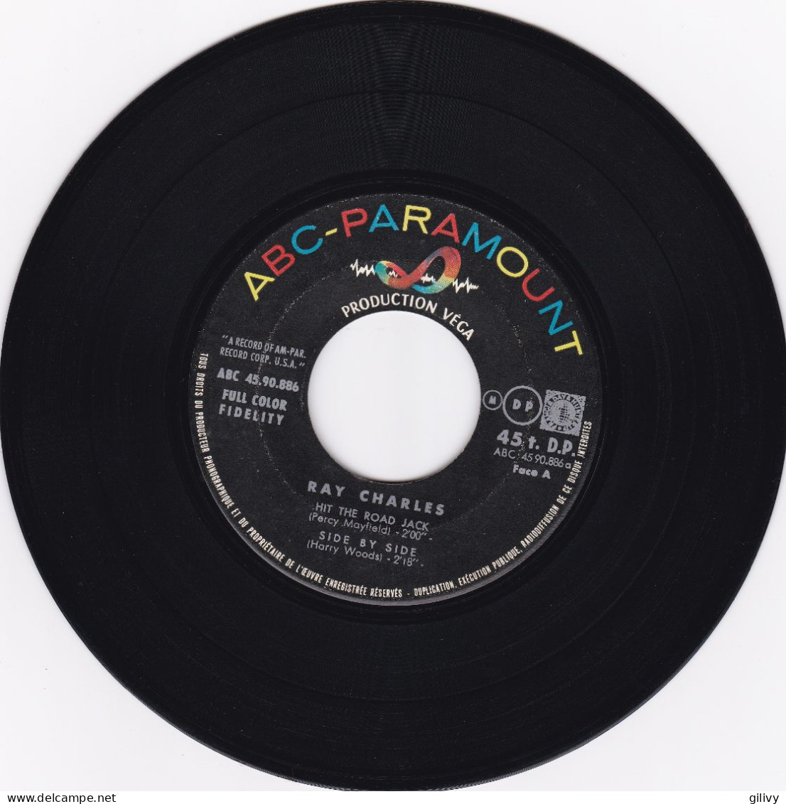 RAY CHARLES : " Hit The Road Jack " - EP - Soul - R&B