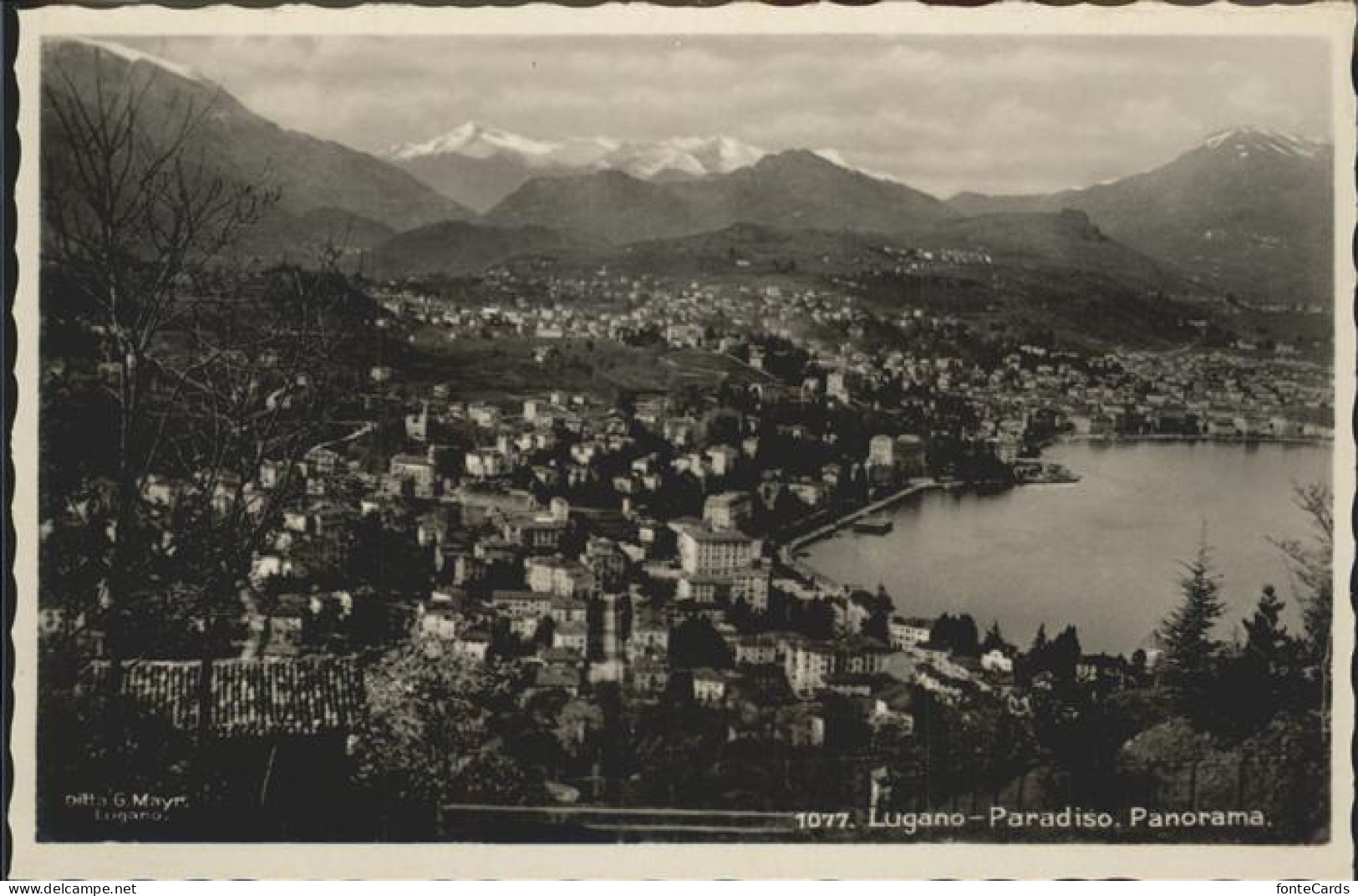 11294196 Lugano TI Panorama Lugano - Autres & Non Classés