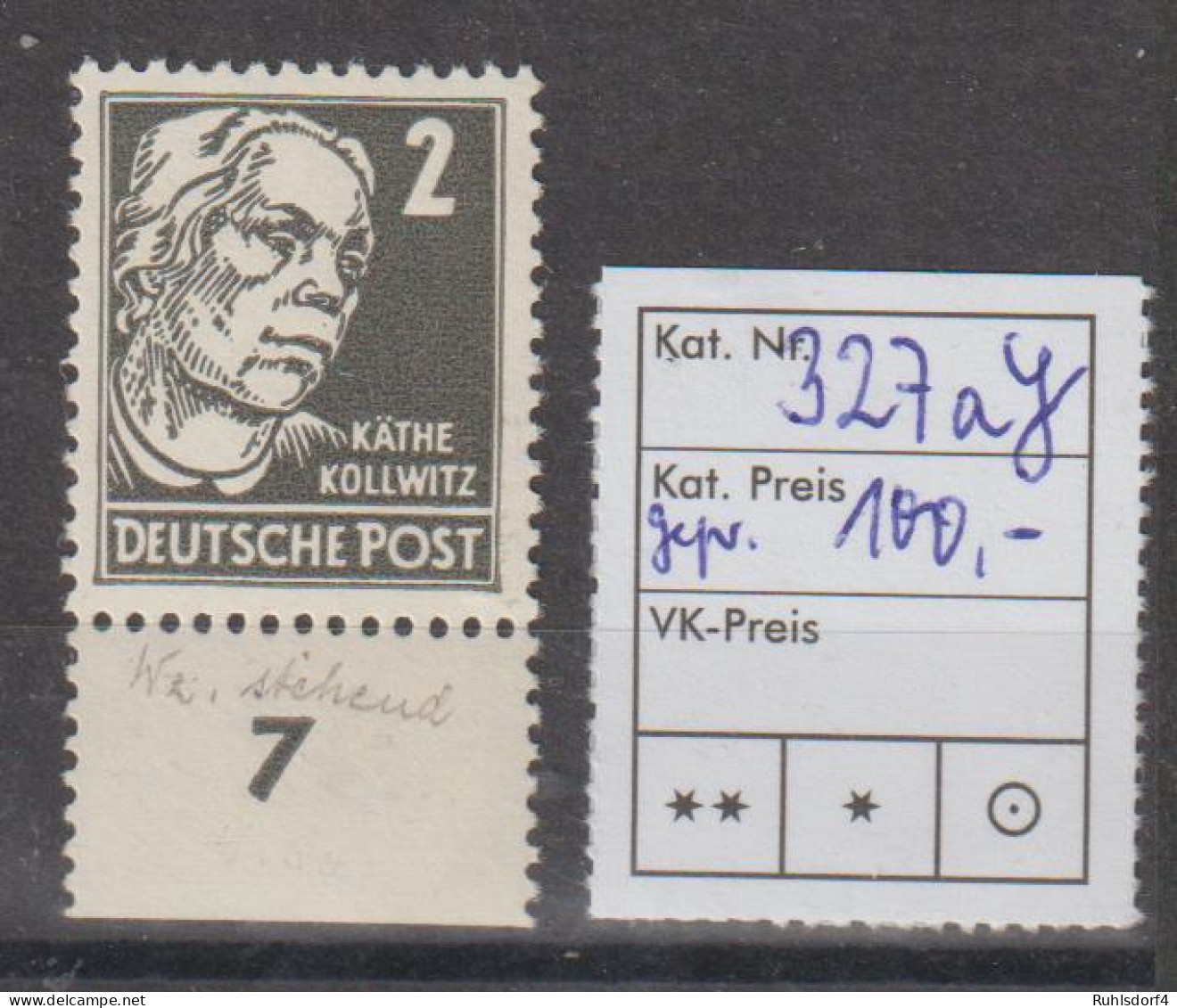 DDR Köpfe II Spezial: 2 Pfg. Mit WZ Y, **, BPP-geprüft - Variétés Et Curiosités