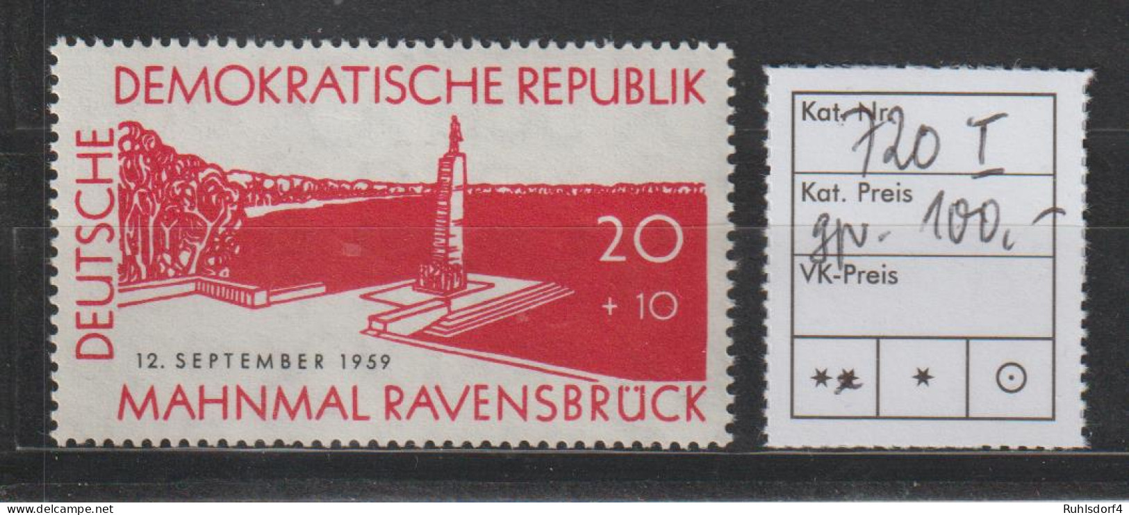 DDR Spezial: Ravensbrück Mit PF I, **, Gepr. - Variétés Et Curiosités