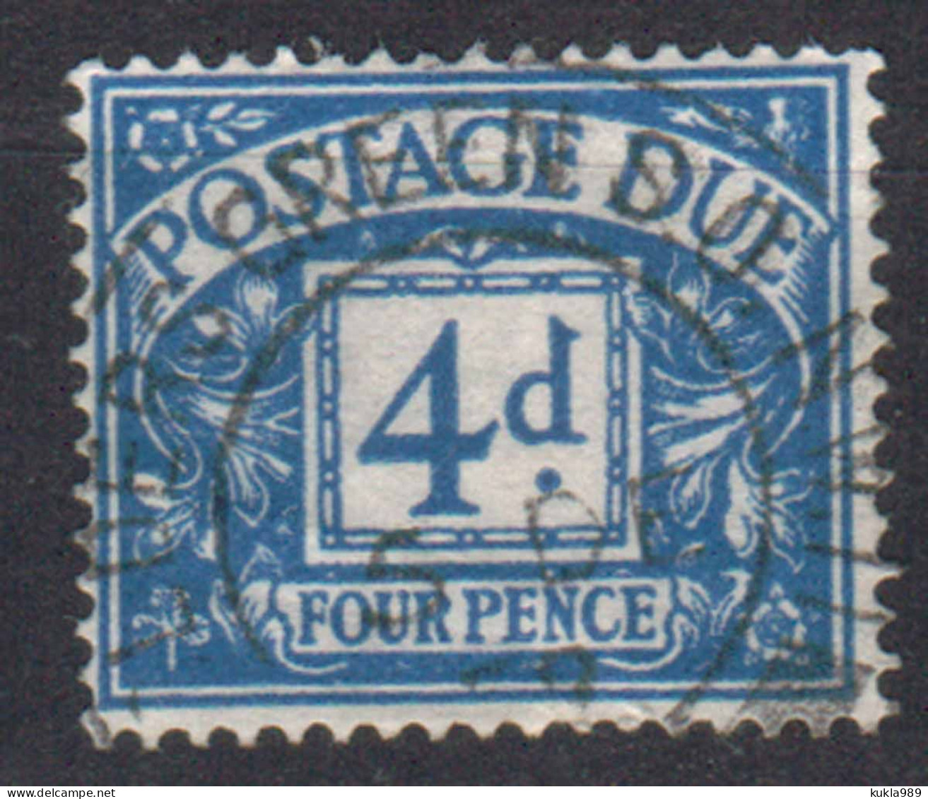 GB  STAMP 1954 POSTAGE DUE   4d, Mi.#42 USED - Strafportzegels