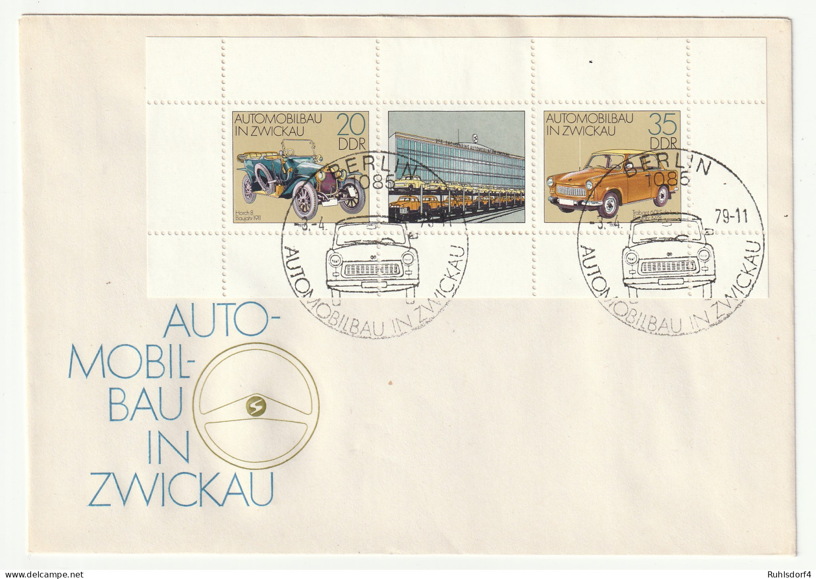 DDR, FDC  Kleinbogen Automobilbau Zwickau - Otros & Sin Clasificación