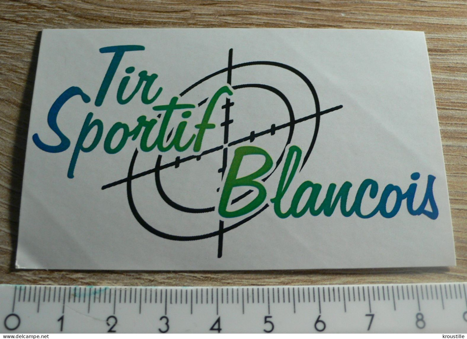 THEME TIR SPORTIF : AUTOCOLLANT TIR SPORTIF BLANCOIS - Aufkleber