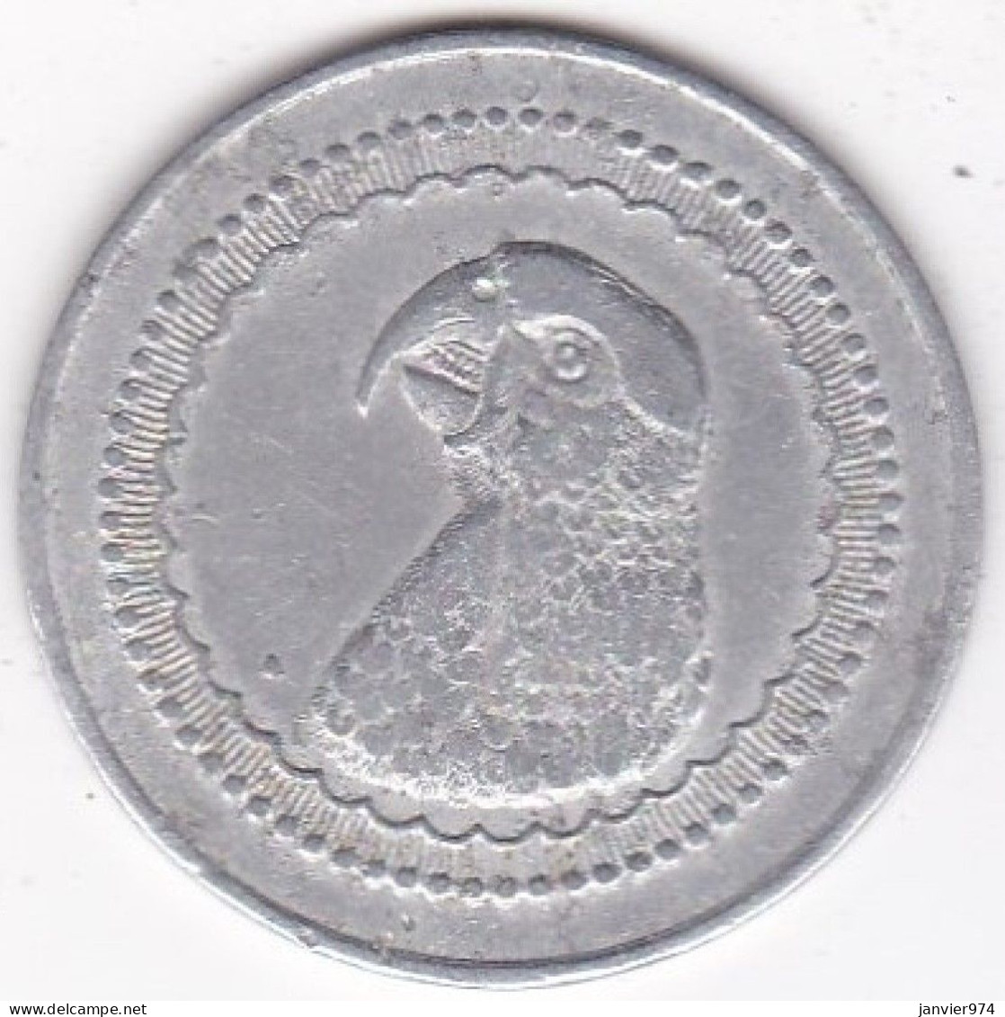 Madagascar 1 Franc 1920 Perroquet , Sté Des Mines D'or De L'Andavakoëra , En Aluminium , Lec# 85 - Madagaskar