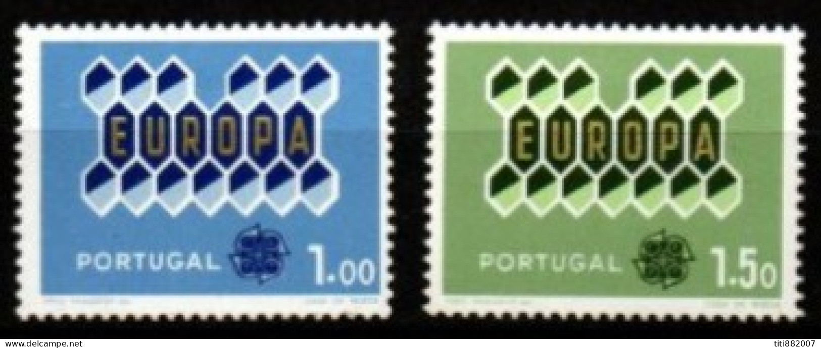 PORTUGAL  -   1962.  Y&T N° 908 / 909 **.  EUROPA - Neufs