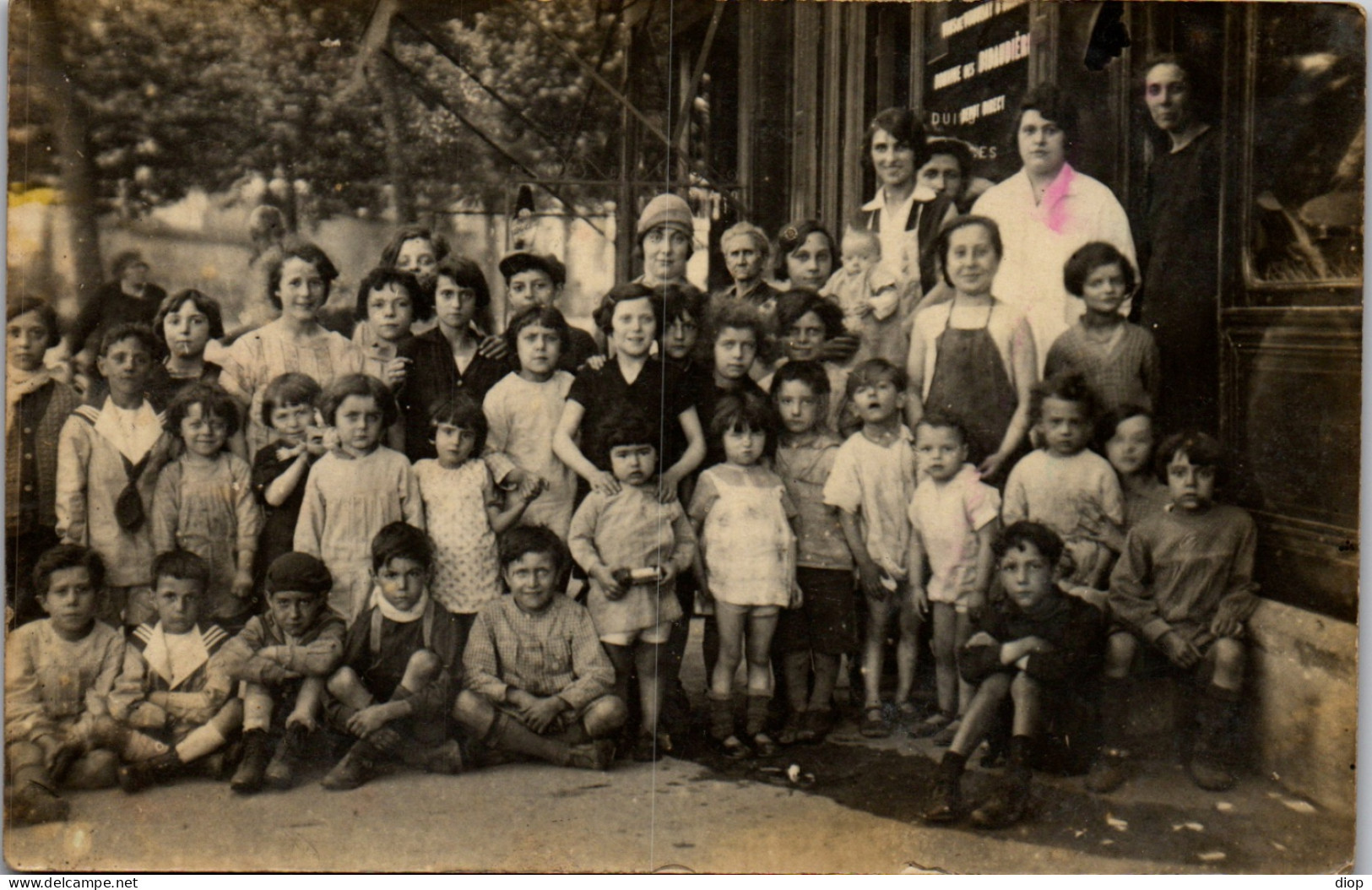 CP Carte Photo D&#039;&eacute;poque Photographie Vintage Enfant Groupe - Other & Unclassified