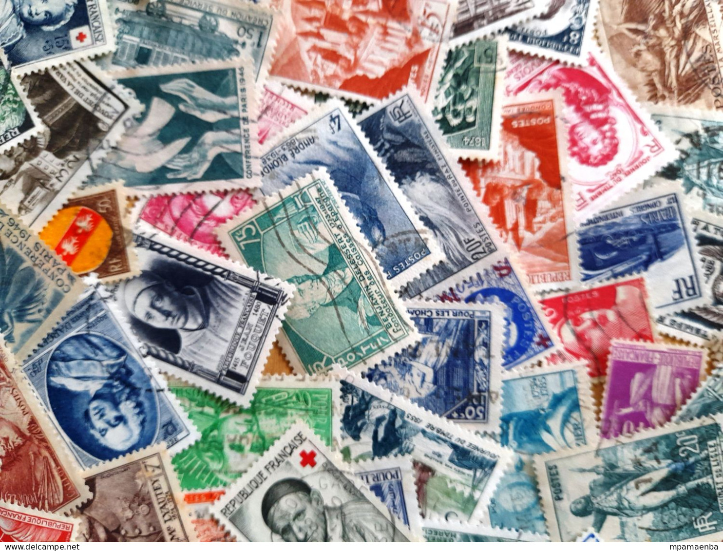 Lot de qualité, plus de 700 timbres français oblitérés d'avant 1960.