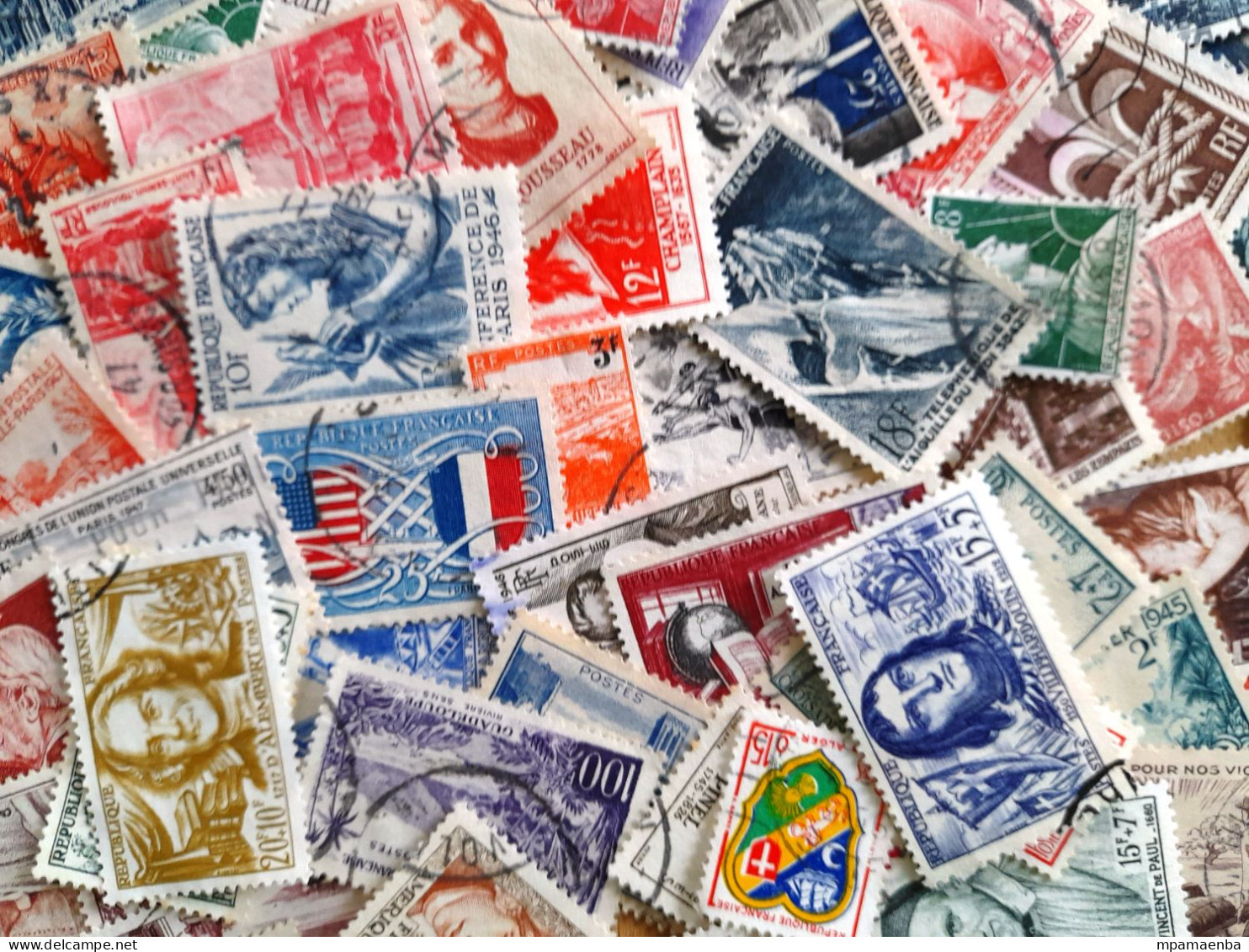 Lot de qualité, plus de 700 timbres français oblitérés d'avant 1960.
