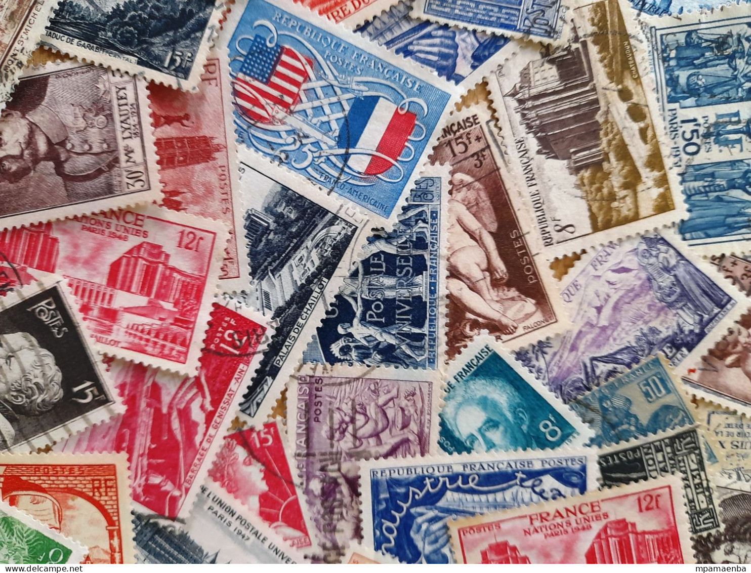 Lot de qualité, plus de 700 timbres français oblitérés d'avant 1960.