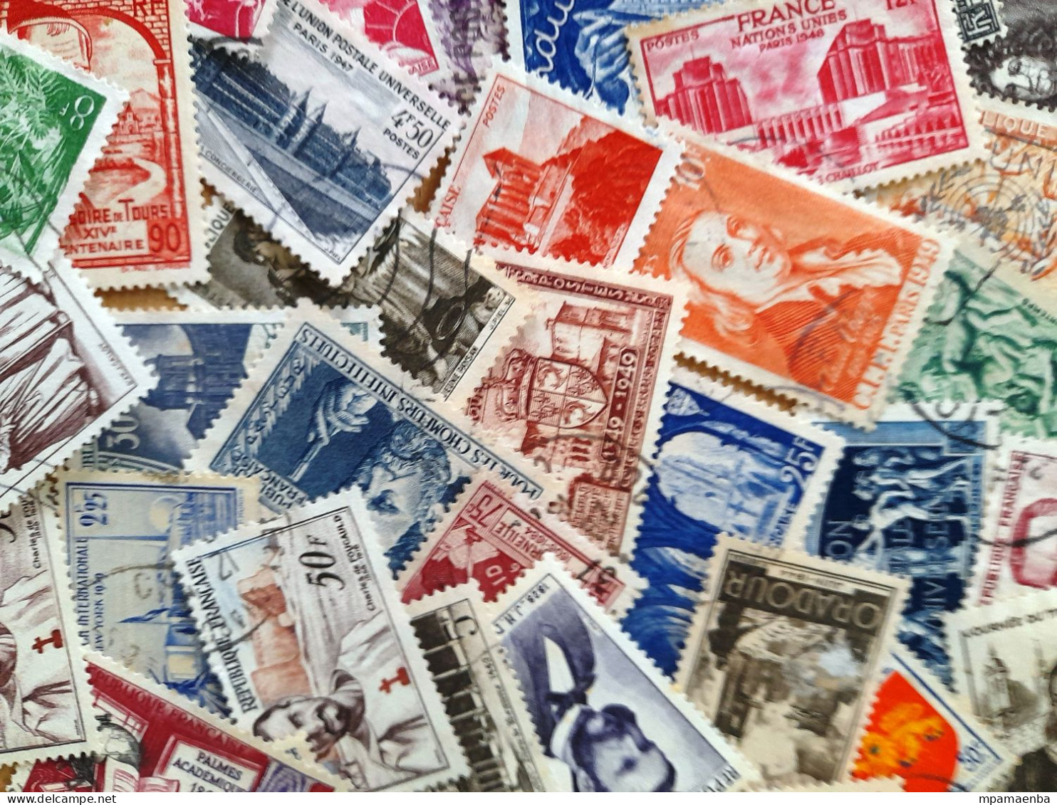 Lot de qualité, plus de 700 timbres français oblitérés d'avant 1960.