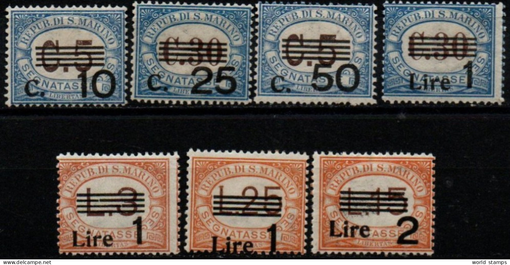 SAINT-MARIN 1936-43 * - Postage Due
