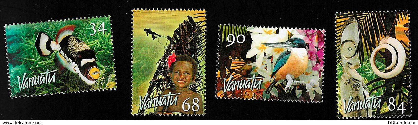 1999 Fauna  Michel VU 1096 - 1099 Stamp Number VU 757a - 757d Xx MNH - Vanuatu (1980-...)