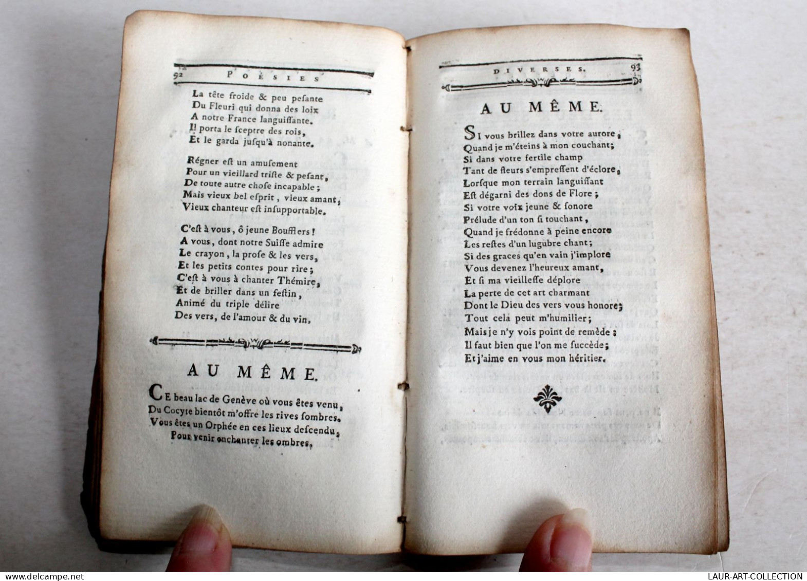 CONTES ET POESIES DIVERSES DE M. DE VOLTAIRE + PREFACE DE VADE 1777 GOSSE JUNIOR / LIVRE ANCIEN XVIIIe SIECLE (1303.8) - 1701-1800