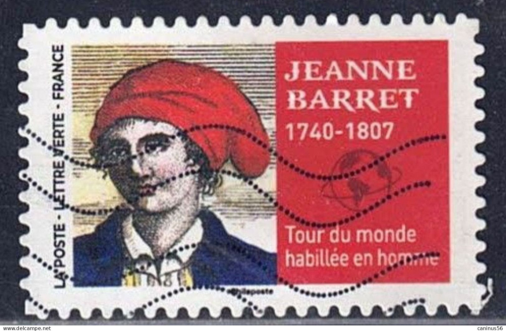 2022 Yt AA 2114 (o) Jeanne Barret 1740-1807 Tour Du Monde Habillée En Homme - Gebruikt