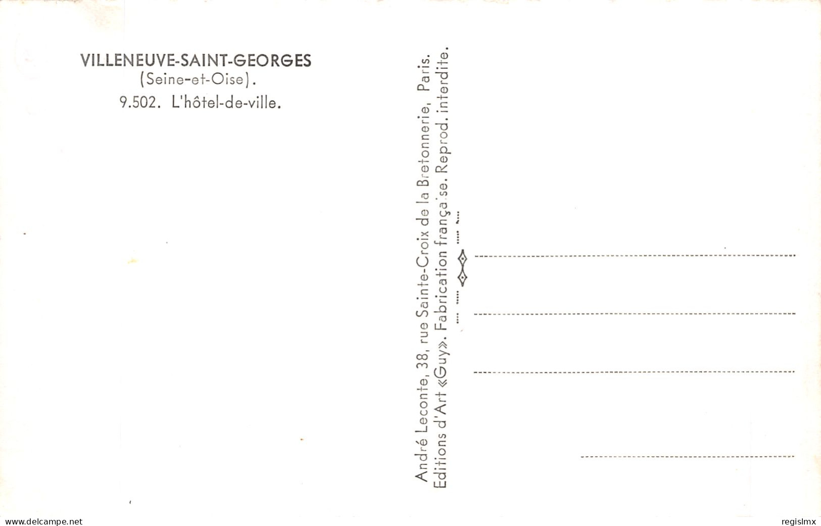 94-VILLENEUVE SAINT GEORGES-N°2144-H/0283 - Villeneuve Saint Georges