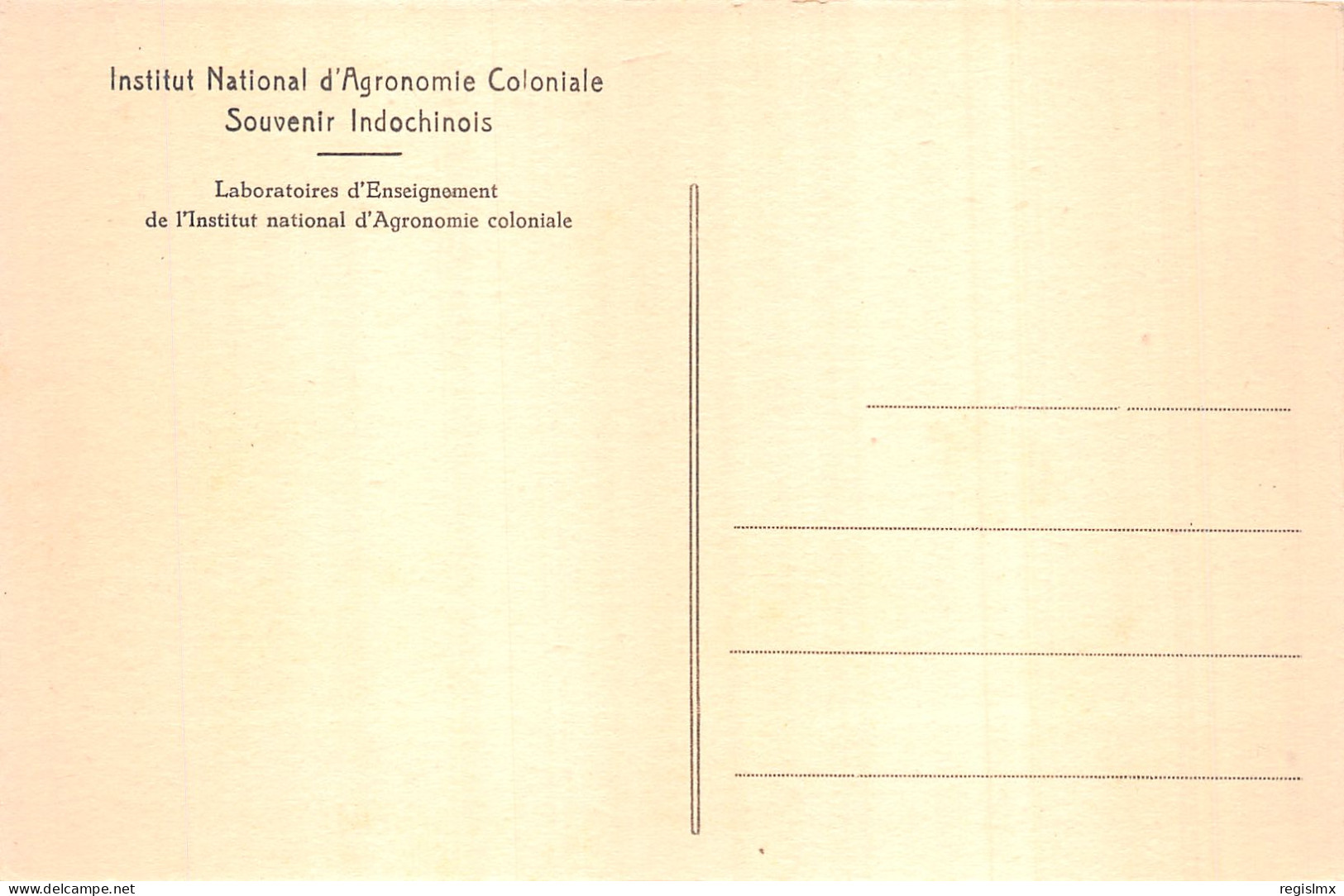 94-INSTITUT NATIONAL D ARGONOMIE COLONIALE-N°2144-H/0259 - Other & Unclassified