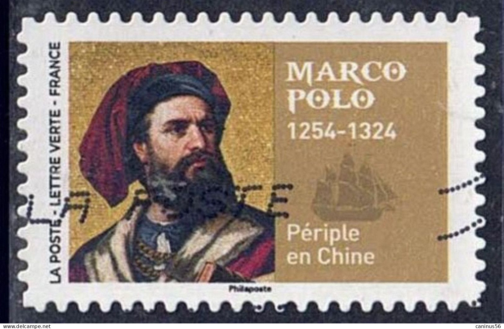 2022 Yt AA 2111 (o)  Grands Voyageurs Marco Polo 1254-1324 Périple En Chine - Oblitérés