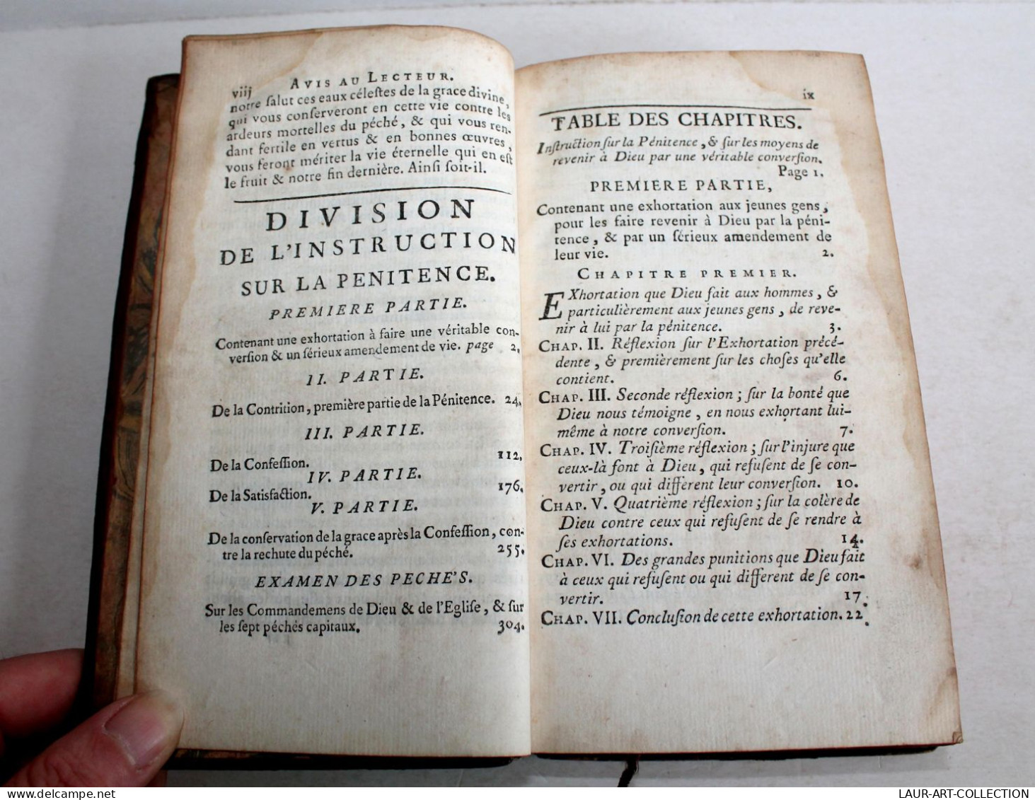 INSTRUCTION SUR LA PENITENCE ET SAINTE COMMUNION, 2nd PARTIE Par GOBINET 1759 / LIVRE ANCIEN XVIIIe SIECLE (1303.12) - 1701-1800