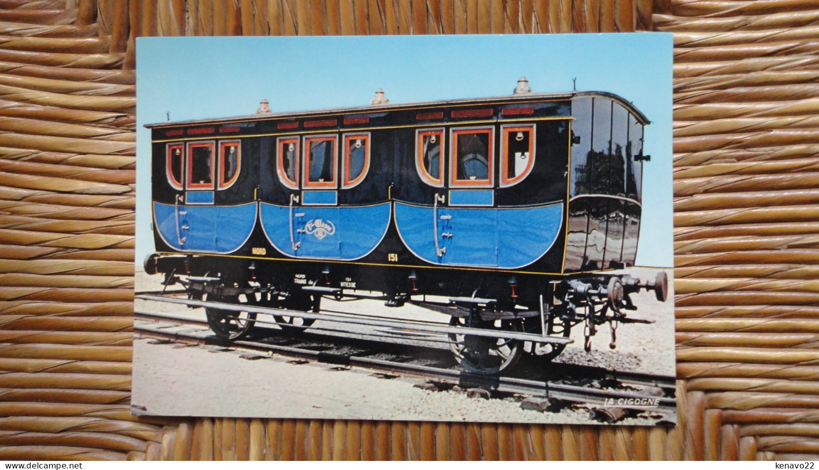 Mulhouse , Musée Français Du Chemin De Fer , Voiture De Première Classepour" Train De Vitesse " N° A 151 Nord ( 1850 ) - Trains