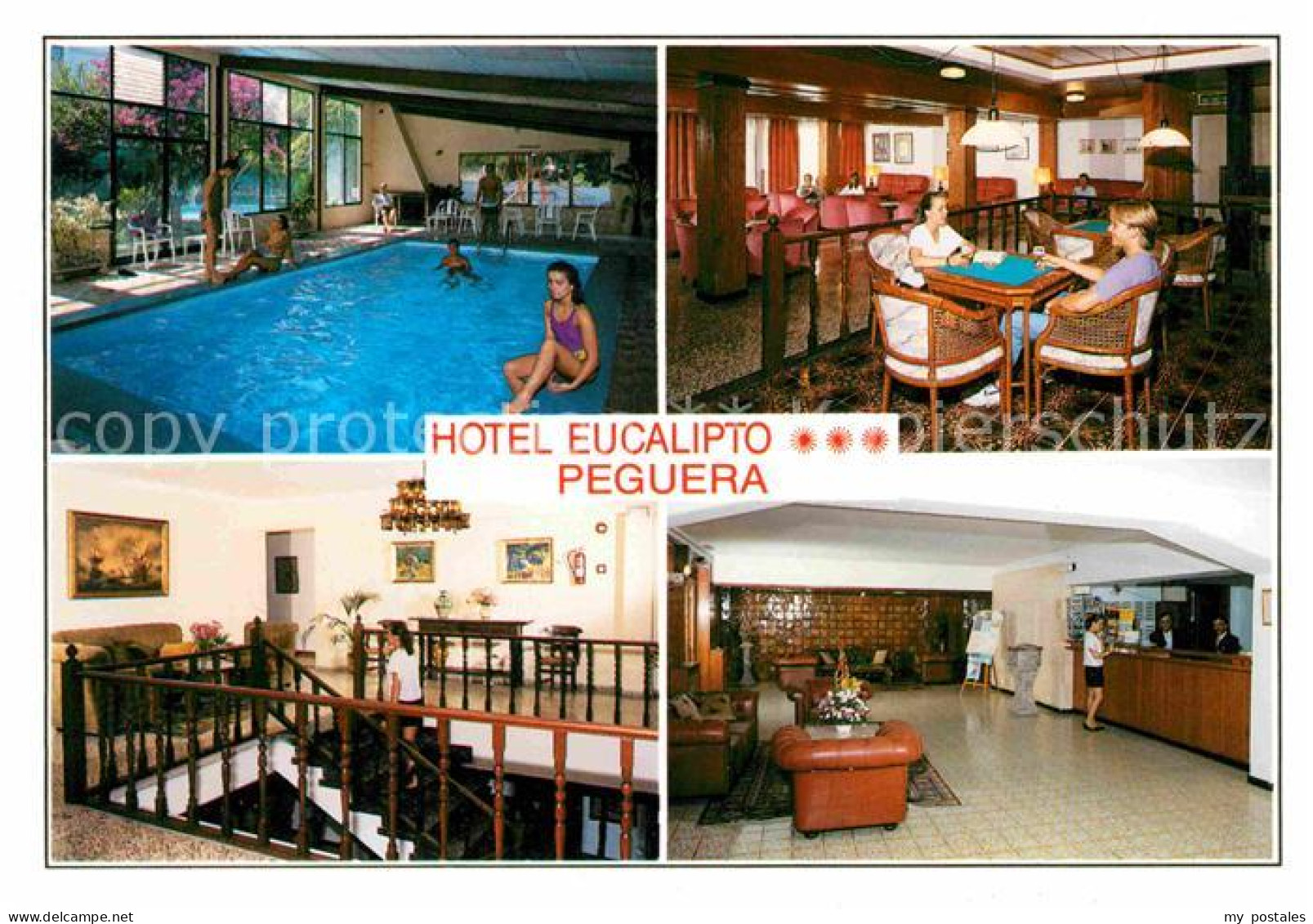 72627459 Peguera Mallorca Islas Baleares Hotel Eucalipto Restaurant Foyer Swimmi - Sonstige & Ohne Zuordnung
