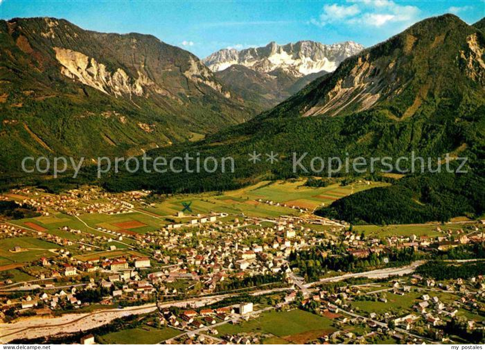 72626803 Ferlach Kaernten Im Rosental Mit Koschuta Karwendelgebirge Fliegeraufna - Andere & Zonder Classificatie