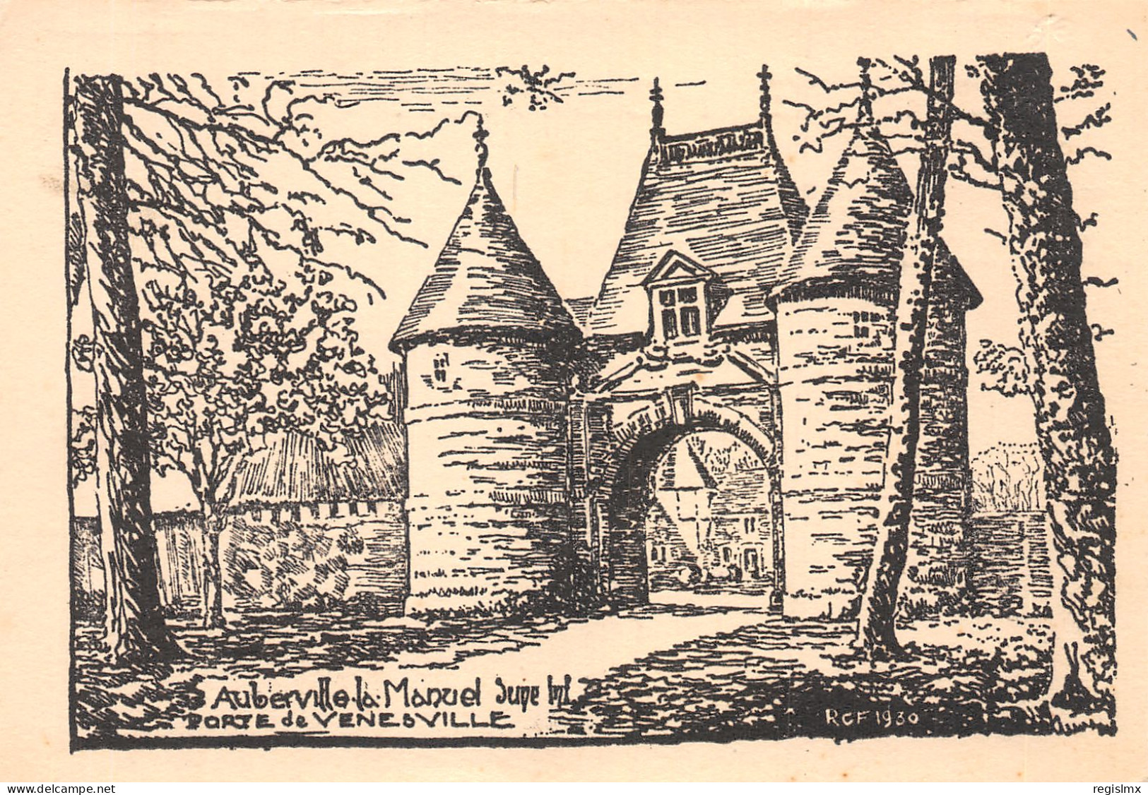 76-CHATEAU D AUBERVILLE LA MANUEL-N°2145-H/0201 - Sonstige & Ohne Zuordnung