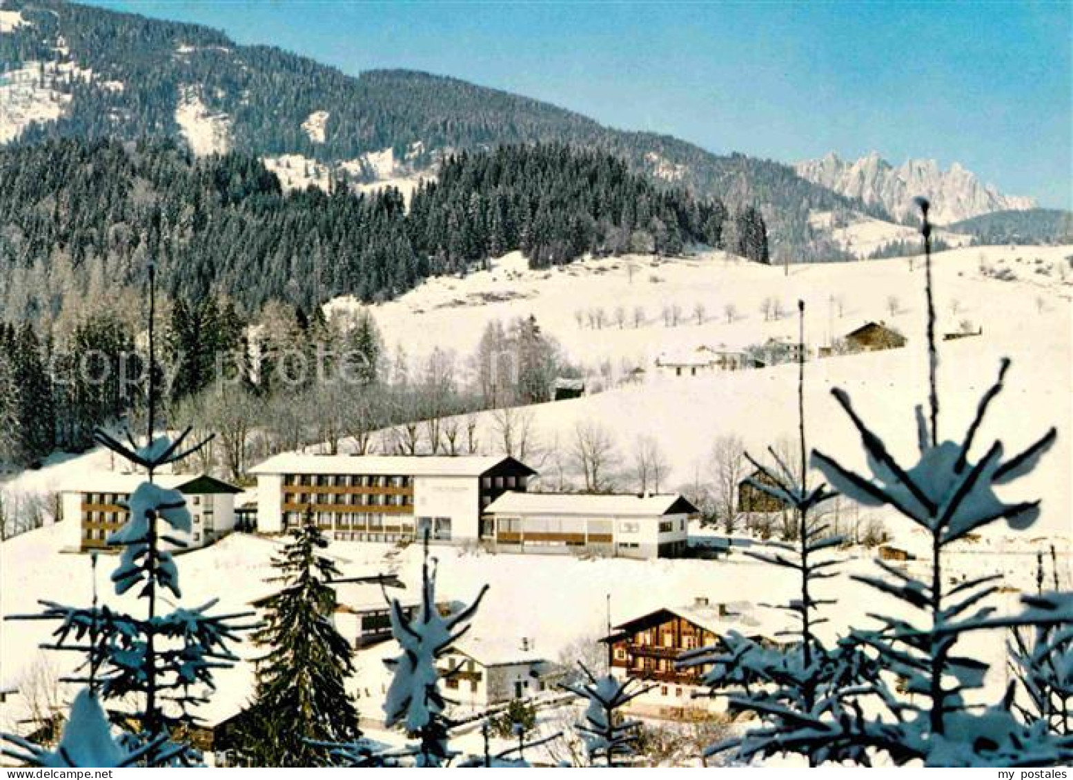 72626739 Goldegg Erholungsheim Genesungsheim Winterpanorama Alpen Hochkoenig Man - Autres & Non Classés