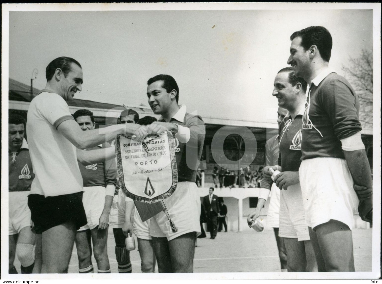 1958 ORIGINAL AMATEUR FOTO PHOTO EQUIPA CIDLA EQUIPA FOOTBALL FUTEBOL SOCCER TEAM PORTO PORTUGAL AT517 - Sports