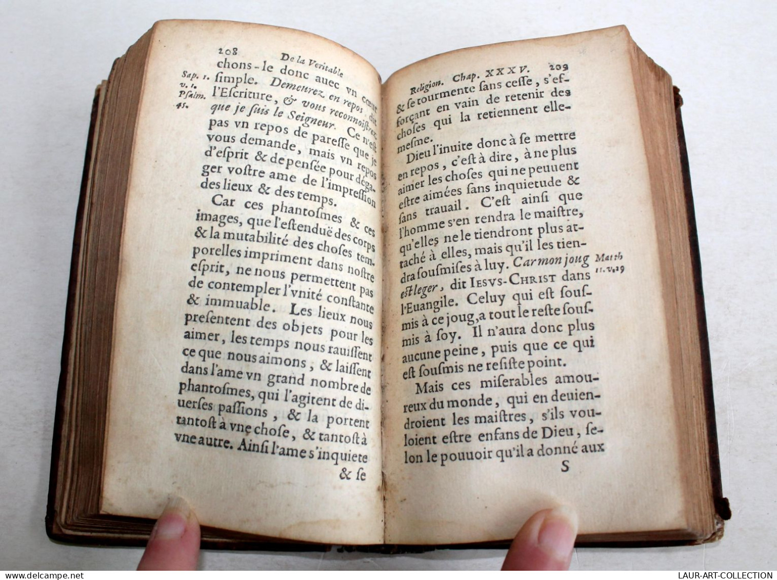 RARE 1656 ! LE LIVRE DES AUGUSTIN DE LA VERITABLE RELIGION Par ANTOINE ARNAULD / LIVRE ANCIEN XVIIe SIECLE (1303.14) - Before 18th Century