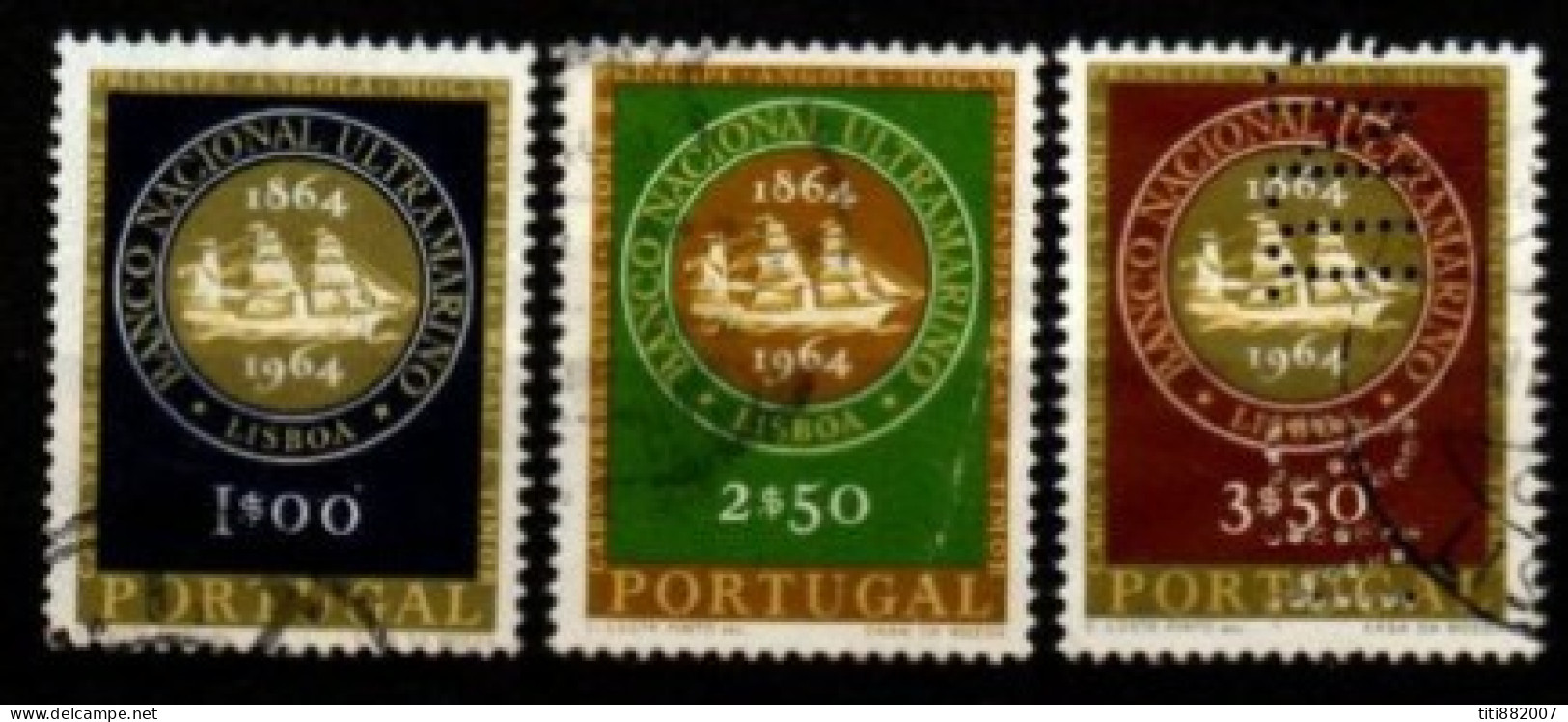 PORTUGAL  -   1964.  Y&T N° 938 / 940 Oblitérés  .Banque - Used Stamps