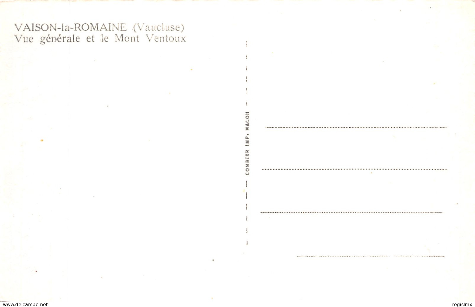 84-VAISON LA ROMAINE-N°2146-G/0327 - Vaison La Romaine