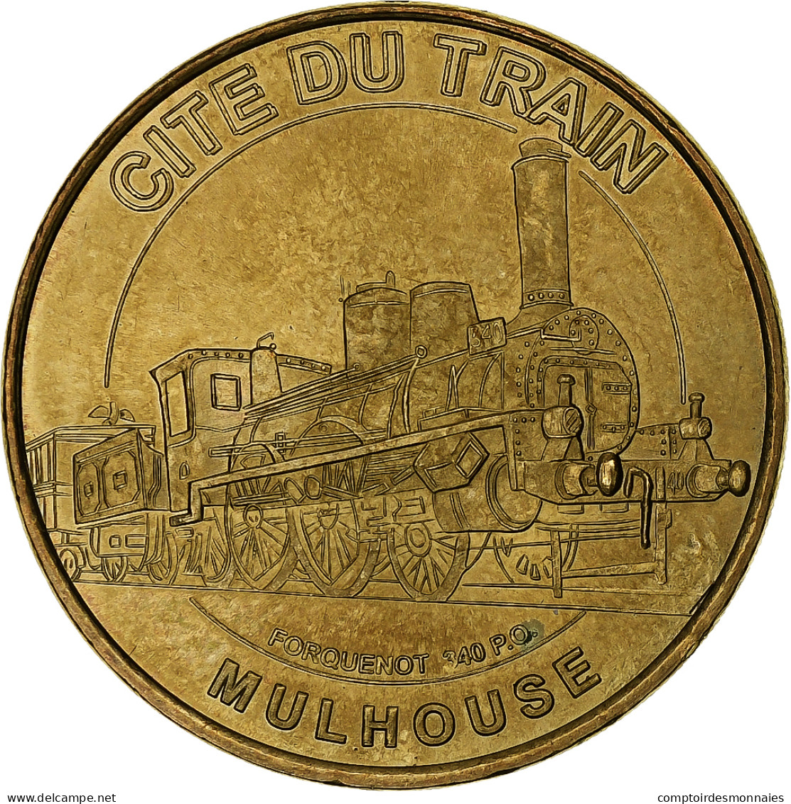 France, Jeton Touristique, Cité Du Train, Mulhouse, 2007, MDP, Or Nordique, SUP - Other & Unclassified