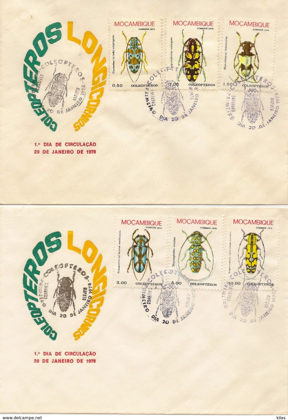 MOZAMBIQUE 1978 FDC Insects - Mozambique