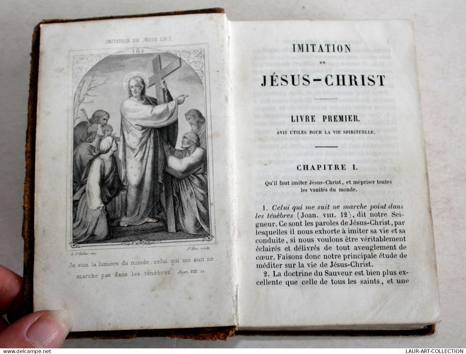 IMITATION DE JESUS CHRIST XIXe S. MAME Ed. ILLUSTRÉ, MISSEL PAROISSIEN RELIGIEUX / LIVRE ANCIEN XIXe SIECLE (1303.15) - Religion